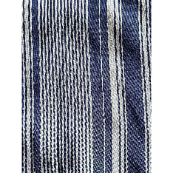 Fourteenth Place Womens Blue Wrap Surplice Tunic Blouse M boho nautical preppy - Picture 10 of 10